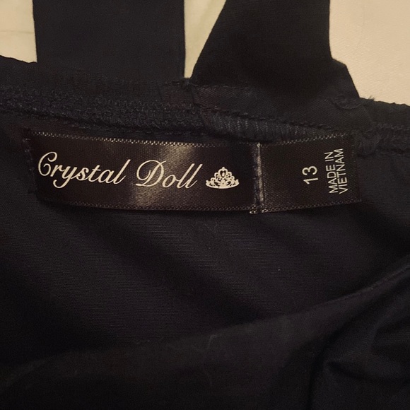 Navy Blue short halter top dress. - Picture 5 of 5